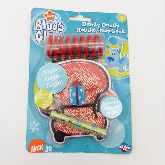 NEW Blues Clues Thinking Chair Handy Dandy Holiday Christmas Notebook 2004 - Picture 1 of 5